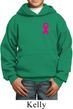 Breast Cancer Awareness Pink Ribbon Pin Pocket Print Kids Hoody