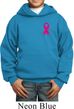 Breast Cancer Awareness Pink Ribbon Pin Pocket Print Kids Hoody
