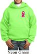 Breast Cancer Awareness Pink Ribbon Pin Pocket Print Kids Hoody