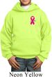 Breast Cancer Awareness Pink Ribbon Pin Pocket Print Kids Hoody
