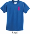 Breast Cancer Awareness Pink Ribbon Pin Pocket Print Kids Shirt