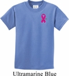 Breast Cancer Awareness Pink Ribbon Pin Pocket Print Kids Shirt