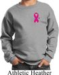 Breast Cancer Awareness Pink Ribbon Pin Pocket Print Kids Sweat Shirt