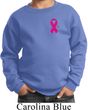 Breast Cancer Awareness Pink Ribbon Pin Pocket Print Kids Sweat Shirt