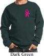 Breast Cancer Awareness Pink Ribbon Pin Pocket Print Kids Sweat Shirt