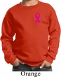 Breast Cancer Awareness Pink Ribbon Pin Pocket Print Kids Sweat Shirt