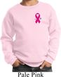 Breast Cancer Awareness Pink Ribbon Pin Pocket Print Kids Sweat Shirt