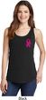 Breast Cancer Awareness Pink Ribbon Pin Pocket Print Ladies Tank Top