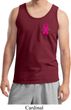 Breast Cancer Awareness Pink Ribbon Pin Pocket Print Mens Tank Top