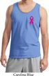 Breast Cancer Awareness Pink Ribbon Pin Pocket Print Mens Tank Top