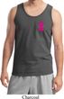 Breast Cancer Awareness Pink Ribbon Pin Pocket Print Mens Tank Top