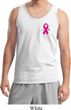 Breast Cancer Awareness Pink Ribbon Pin Pocket Print Mens Tank Top