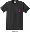 Breast Cancer Awareness Pink Ribbon Pin Pocket Print Pocket Shirt