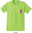 Breast Cancer Awareness Pink Ribbon Pin Pocket Print Pocket Shirt