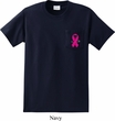 Breast Cancer Awareness Pink Ribbon Pin Pocket Print Pocket Shirt