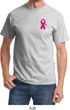 Breast Cancer Awareness Pink Ribbon Pin Pocket Print Shirt