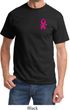 Breast Cancer Awareness Pink Ribbon Pin Pocket Print Shirt