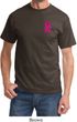Breast Cancer Awareness Pink Ribbon Pin Pocket Print Shirt
