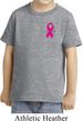 Breast Cancer Awareness Pink Ribbon Pin Pocket Print Toddler Shirt