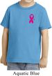 Breast Cancer Awareness Pink Ribbon Pin Pocket Print Toddler Shirt