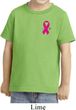 Breast Cancer Awareness Pink Ribbon Pin Pocket Print Toddler Shirt