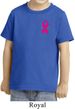 Breast Cancer Awareness Pink Ribbon Pin Pocket Print Toddler Shirt