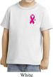 Breast Cancer Awareness Pink Ribbon Pin Pocket Print Toddler Shirt