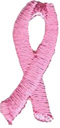Breast Cancer Awareness Ribbon Iron-On Applique Patch