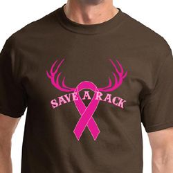 Breast Cancer Awareness Save a Rack Mens Shirts