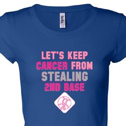 Breast Cancer Awareness Second 2nd Base Ladies Shirts
