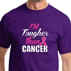 Breast Cancer Awareness Shirt Tougher Than Cancer Tee T-Shirt