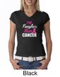 Breast Cancer Awareness Shirt Tougher Than Cancer  V-neck Tee T-Shirt