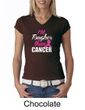 Breast Cancer Awareness Shirt Tougher Than Cancer  V-neck Tee T-Shirt