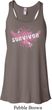 Breast Cancer Awareness Survivor Wings Ladies Flowy Racerback Tanktop