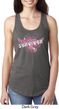 Breast Cancer Awareness Survivor Wings Ladies Ideal Tank Top