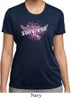 Breast Cancer Awareness Survivor Wings Ladies Moisture Wicking Shirt