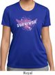 Breast Cancer Awareness Survivor Wings Ladies Moisture Wicking Shirt