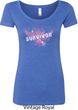 Breast Cancer Awareness Survivor Wings Ladies Scoop Neck Shirt