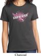 Breast Cancer Awareness Survivor Wings Ladies Shirt