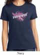 Breast Cancer Awareness Survivor Wings Ladies Shirt