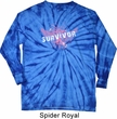 Breast Cancer Awareness Survivor Wings Long Sleeve Tie Dye Shirt