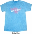 Breast Cancer Awareness Survivor Wings Mineral Tie Dye Shirt