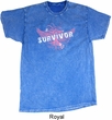Breast Cancer Awareness Survivor Wings Mineral Tie Dye Shirt