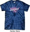 Breast Cancer Awareness Survivor Wings Spider Tie Dye Shirt