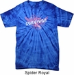 Breast Cancer Awareness Survivor Wings Spider Tie Dye Shirt