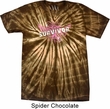 Breast Cancer Awareness Survivor Wings Spider Tie Dye Shirt