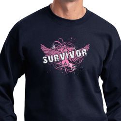 Breast Cancer Awareness Survivor Wings Sweatshirt