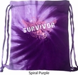 Breast Cancer Awareness Survivor Wings Tie Dye Bag
