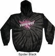 Breast Cancer Awareness Survivor Wings Tie Dye Hoodie