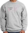 Breast Cancer Awareness Sweatshirt - I Wear Pink For Me Heather Grey